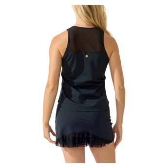Women's Cute as a Bunny 13 Inch Tennis Skort Black, Bobbe, Tennis Express, 205-50104BF26-4
