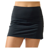 Women's Cute as a Bunny 13 Inch Tennis Skort Black, Bobbe, Black, Tennis Express, 205-50104BF26-BLACK-1