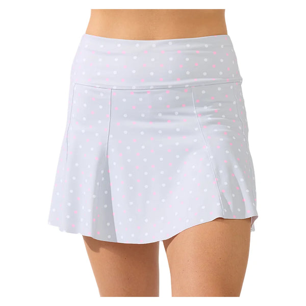 Women's Perfect Swing 14 Inch Tennis Skort Grey Dot, Bobbe, Grey Dot, Tennis Express, 206-138F26-GREY-DOT-1
