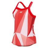Women's Pattern Tennis Tank Top Tango Red-Apparel-Yonex-20827TR-S25-Tennis Express