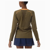 Women's Tournament Long Sleeve Tennis Top Oil Brown-Apparel-Yonex-20840OBR-F25-1-Tennis Express