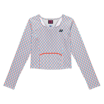 Women's Tournament Long Sleeve Tennis Shirt,Apparel,Yonex,Silver Gray,XS,Tennis Express,20927-105_9cafff4d-f159-4a73-8b4d-ebbd1dc24c65