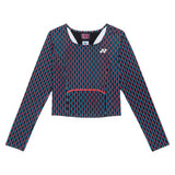 Women's Tournament Long Sleeve Tennis Shirt,Apparel,Yonex,Black,XS,Tennis Express,20927-black_fe93ca19-bdcb-438f-8aa7-626f63ccee02