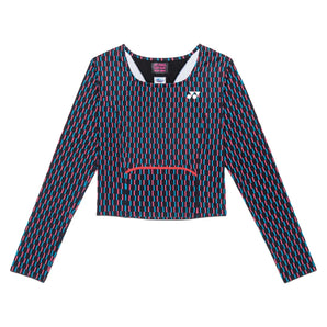 Women's Tournament Long Sleeve Tennis Shirt,Apparel,Yonex,Black,XS,Tennis Express,20927-black_fe93ca19-bdcb-438f-8aa7-626f63ccee02