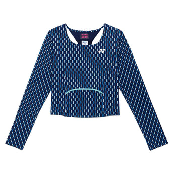 Women's Tournament Long Sleeve Tennis Shirt,Apparel,Yonex,Dark Navy,XS,Tennis Express,20927-navy_8cbb2264-24ca-4ac2-8c26-b4f879c9a435