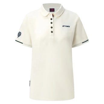 Women's Nature Series Tennis Polo, Yonex, 684 Pearl Beige, Tennis Express, 21006EX-F26-684-PEARL-BEIGE-1