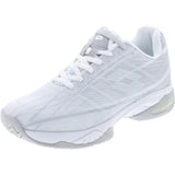 Women's Mirage 300 Speed Tennis Shoes All White and Silver Metal 2, Lotto, Tennis Express, 210741-1GNB-3