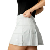 Women's UV Colors 14 Inch Tennis Skort Stone-Apparel-Sofibella-2177STO-S23-2-Tennis Express