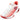 Women's Mirage 100 2nd Speed Tennis Shoes All White and Grenadine Red-Footwear-Lotto-218995-9Z0S23-8-[Sku]-Tennis Express