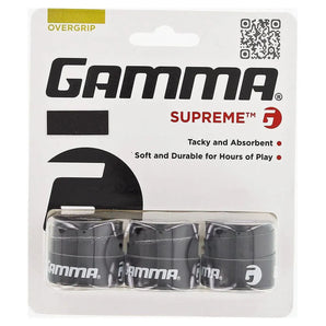 Supreme Overgrips-Accessories-Gamma-2255-BLACK-L-Tennis Express
