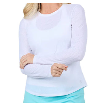 Women's Long Sleeve Tennis Top,Apparel,Sofibella,,,Tennis Express,2265N-W2
