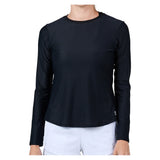 Women's Long Sleeve Tennis Top,Apparel,Sofibella,Black,XS,Tennis Express,2265N