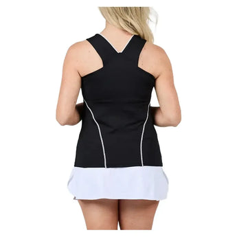 Women's Racerback Tennis Tank Black-Apparel-Sofibella-2288MYS-BLKH25-1-Tennis Express