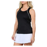 Women's Racerback Tennis Tank Black-Apparel-Sofibella-2288MYS-BLKH25-2-Tennis Express