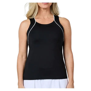 Women's Racerback Tennis Tank Black-Apparel-Sofibella-2288MYS-BLKH25-Tennis Express