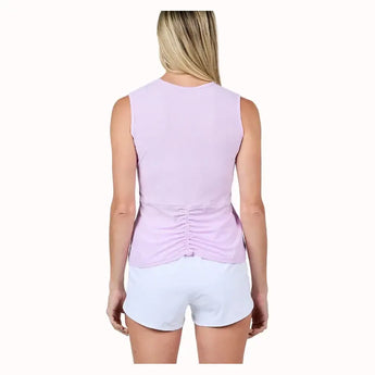 Women's Sleeveless Tennis Top Lavender-Apparel-Sofibella-2292MYS-LAVH25-1-Tennis Express