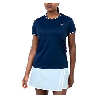 Women's Team Tech Tennis Tee,Apparel,Tecnifibre,Marine,XS,Tennis Express,22WTECMA6_1