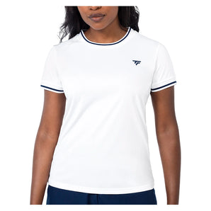 Women's Team Tech Tennis Tee,Apparel,Tecnifibre,White,XS,Tennis Express,22WTECWH6