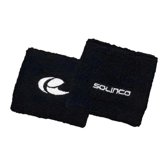 Single-Wide Wrist Band Black and White-Accessories-Solinco-2302002-Tennis Express