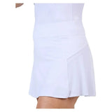 Women's 14 Inch Tennis Skort White-Apparel-Sofibella-2339TRE-WHTU25-Tennis Express