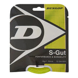 S-Gut 16G Yellow Tennis String-Strings-Dunlop-23422-DEFAULT-L-Tennis Express