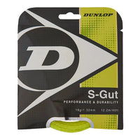 S-Gut 16G Yellow Tennis String-Strings-Dunlop-23422-DEFAULT-L-Tennis Express