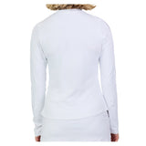 Women's Long Sleeve Tennis Top White,Apparel,Sofibella,,,Tennis Express,2346WST-1
