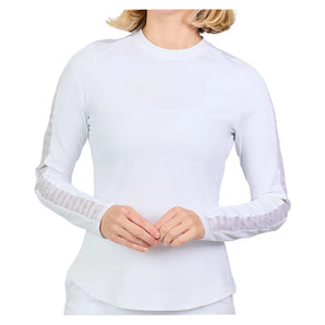 Women's Long Sleeve Tennis Top White,Apparel,Sofibella,White,XS,Tennis Express,2346WST-WHT