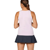 Womens Shades of Pink 24 Inch Tennis Tank Cotton Candy Melange-Apparel-Sofibella-2387-SOPF24-1-2-[Sku]-Tennis Express