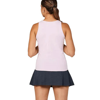 Womens Shades of Pink 24 Inch Tennis Tank Cotton Candy Melange-Apparel-Sofibella-2387-SOPF24-1-2-[Sku]-Tennis Express