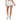 Women's Elite Racer Tennis Skort White and Apricot