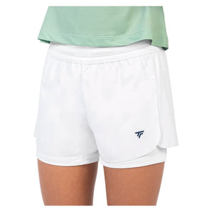 Women's Team Stretch Short,Apparel,Tecnifibre,White,XS,Tennis Express,23WSHOWH6_1