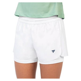 Women's Team Stretch Short,Apparel,Tecnifibre,White,XS,Tennis Express,23WSHOWH6_1