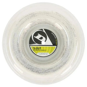 S-Gut 17G White Tennis String Reel-Strings-Dunlop-24007-DEFAULT-L-Tennis Express