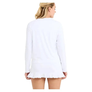 Women's Tennis Pullover White-Apparel-Sofibella-2400EQU-WHTU25-1-Tennis Express
