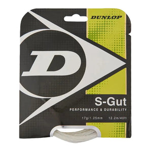 S-Gut 17G White Tennis String-Strings-Dunlop-24011-DEFAULT-L-Tennis Express