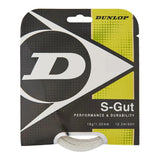 S-Gut 16G White Tennis String-Strings-Dunlop-24012-DEFAULT-L-Tennis Express