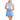 Women's Tennis Dress White and Periwinkle-Apparel-Sofibella-2416KOP-WAPU25-Tennis Express