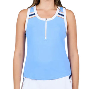 Women's Classic Currents Racerback Tennis Tank Periwinkle,Apparel,Sofibella,Periwinkle,XS,Tennis Express,2439CLA-PRW