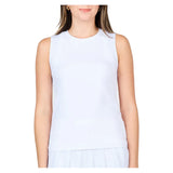 Women's White Lotus Full Tennis Tank,Apparel,Sofibella,White,XS,Tennis Express,2450WLO-WHT