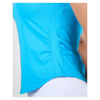 Women's Style Icons Short Sleeve Tennis Top Electric Blue-Apparel-Sofibella-2452-ELB-1-Tennis Express