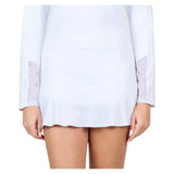 Women's White Lotus 14 Inch Tennis Skort,Apparel,Sofibella,White,XS,Tennis Express,2460WLO-WHT