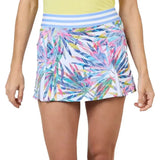 Women's 13 Inch Tennis Skort-Apparel-Sofibella-2484-U25AmazoniaLeaves-Tennis Express