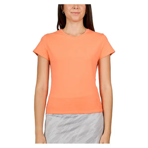 Women's Short Sleeve Tennis Top Coral,Apparel,Sofibella,Coral,XS,Tennis Express,2488-CRL-3