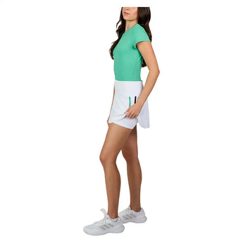 Women's 14 Inch Tennis Skort White and Alpine,Apparel,Sofibella,,,Tennis Express,2494-ALP-5