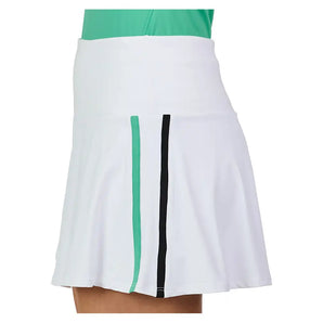 Women's 14 Inch Tennis Skort White and Alpine,Apparel,Sofibella,,,Tennis Express,2494-ALP-6