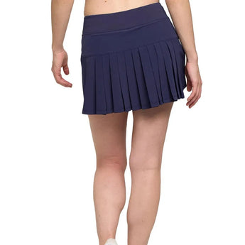 Women's Nevo Deuce 13.5 Inch Tennis Skort Eggplant-Apparel-Lija-24A-4475T4H24-1-2-[Sku]-Tennis Express