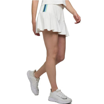 Women's Elite Dash 13 Inch Tennis Skort White and Multi-Apparel-Lija-24A-4713T1F24-1-Tennis Express
