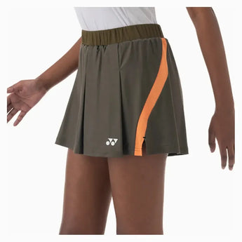 Women's Tournament Tennis Skort-Apparel-Yonex-25097-F25-BROWN2-Tennis Express