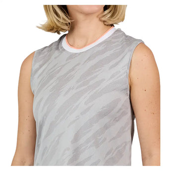 Women's Wild Side Jacquard Sleeveless Tennis Top,Apparel,Sofibella,,,Tennis Express,2510WIC-g-6